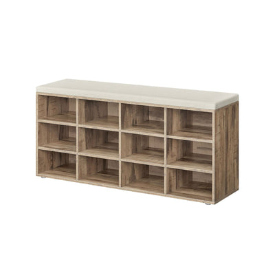 Shoe Storage Bench With Seat Cushion by Vasagle