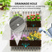 Wall Mounted Wooden Garden Planter with Trellis and Drainage Holes Grey by Outsunny