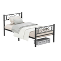 Single Metal Bed Frame for 190 x 90 cm Mattress Strong Durable Steel Base by Vasagle VASAGLE