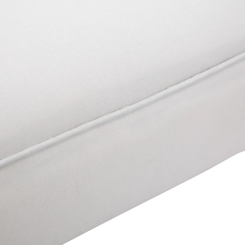 Small Bed End Chaise Lounge, Wooden Leg