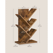 Vasagle Small Industrial 5 Tier Tree Book Case
