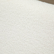 Cream White Teddy Fleece Rocking Chair with Wooden Base by HOMCOM