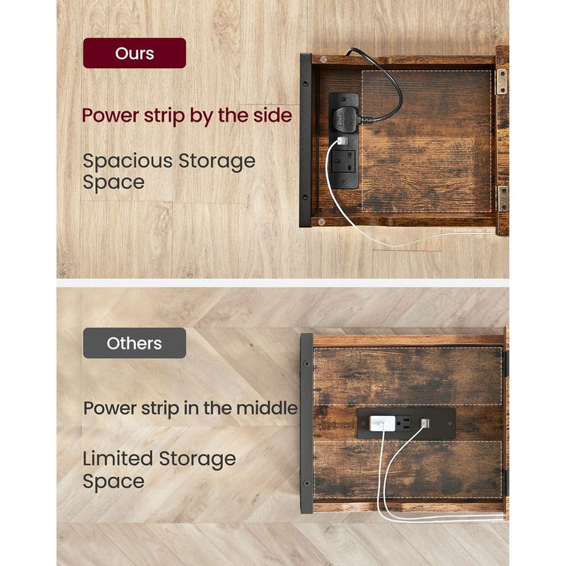 Vasagle Sofa Table With Charging Station