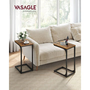 Vasagle Sofa Table For Laptop Ebonised Oak And Black
