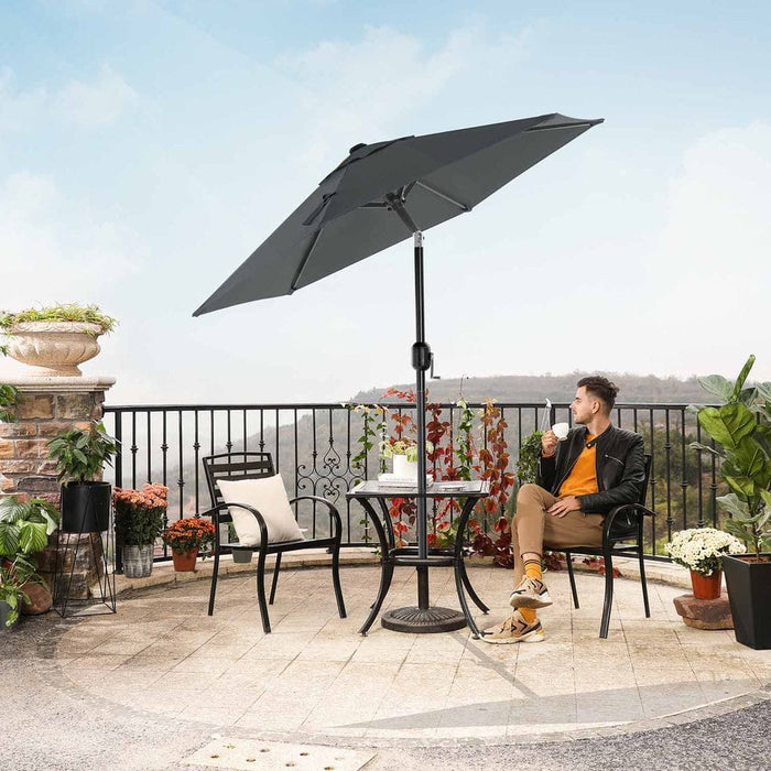 Image of a Grey 2m Garden Parasol