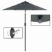 Image of a Grey 2m Garden Parasol