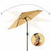 Image of a Taupe 2m Garden Parasol With a Crank Handle