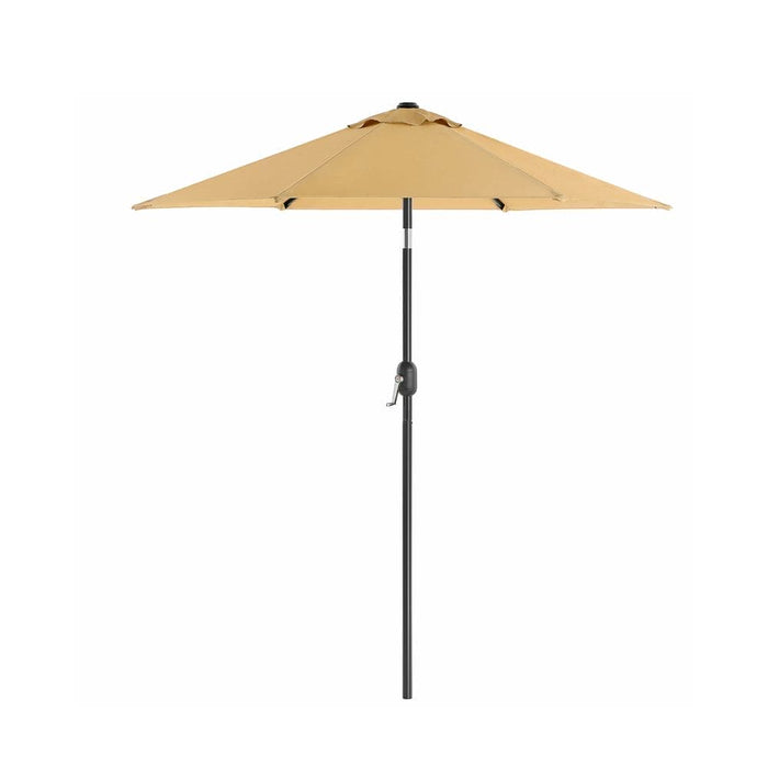 Image of a Taupe 2m Garden Parasol With a Crank Handle