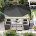 Image of a grey 3 Metre Cantilever Garden Parasol