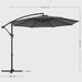 Image of a grey 3 Metre Cantilever Garden Parasol