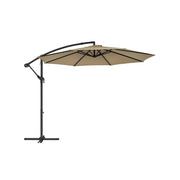 Image of a Taupe 3 Metre Cantilever Garden Parasol