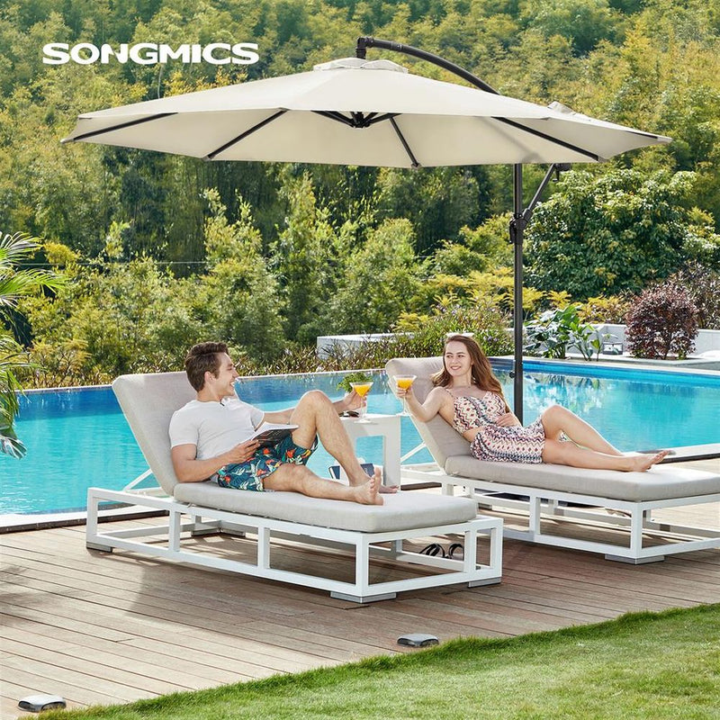 Songmics 3 Metre Cantilever Garden Parasol