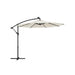 Image of a Beige 3m Cantilever Garden Parasol With Led Lights