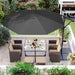 Image of a grey 3m Cantilever Garden Parasol With Led Lights