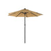 Image of a Taupe 3m Garden Umbrella Parasol With Lights