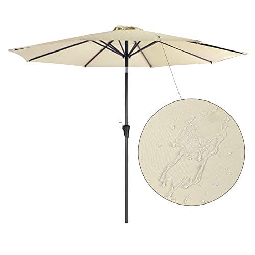 Image of a Beige 3m Garden Umbrella 