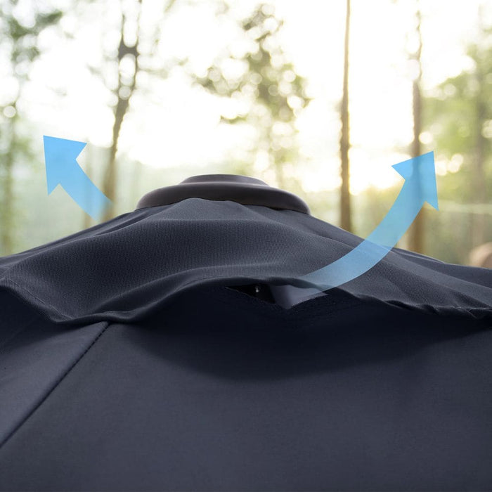 Image of a Blue 3m Garden Umbrella 