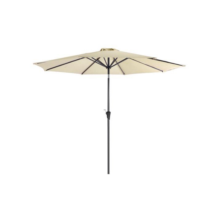 Image of a beige 3 metre garden umbrella 
