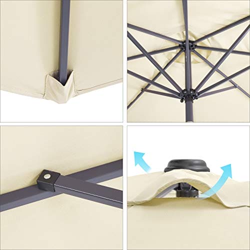 Image of a Beige 3m Garden Umbrella 