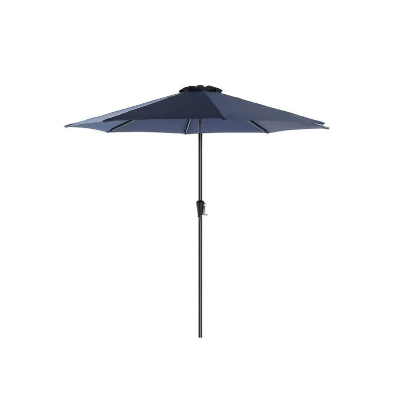Image of a blue 3 metre garden umbrella 