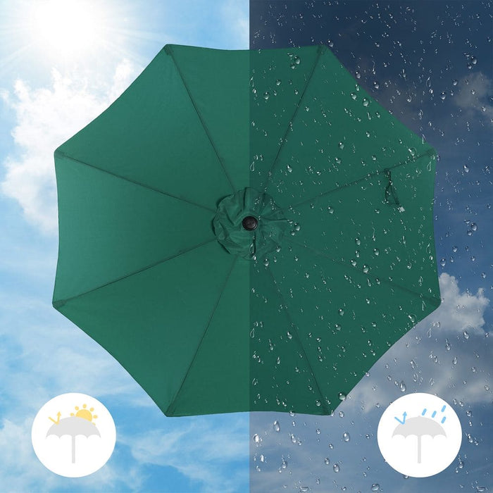 Image of a Green 3m Garden Umbrella 