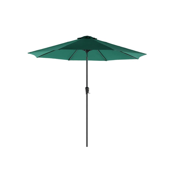 Image of a green 3 metre garden umbrella 