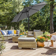 Image of a Grey 3m Garden Umbrella 