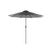 Image of a grey 3 metre garden umbrella 