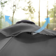 Image of a Grey 3m Garden Umbrella 