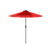 Image of a red 3 metre garden umbrella 