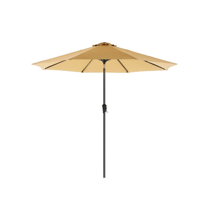 Image of a taupe 3 metre garden umbrella 