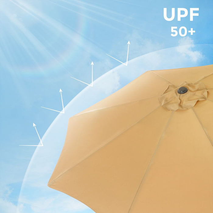 Image of a Taupe 3m Garden Umbrella 