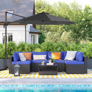Image of a grey 3m Patio Cantilever Umbrella