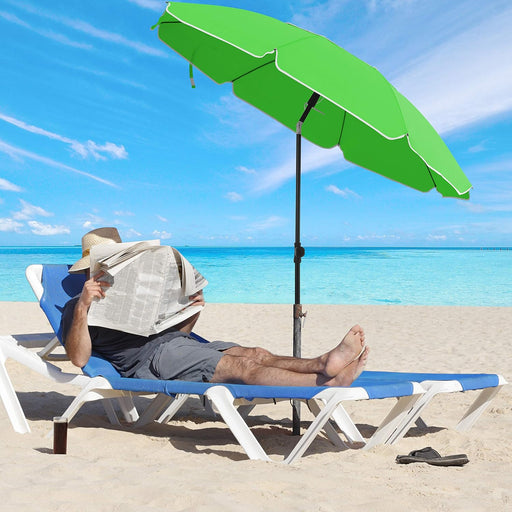 Image of a Green Beach Umbrella (UPF 50+)