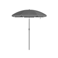Image of a grey beach sun umbrella
