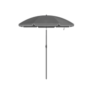 Image of a grey beach sun umbrella