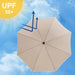 Image of a Beige Beach Umbrella (UPF 50+)