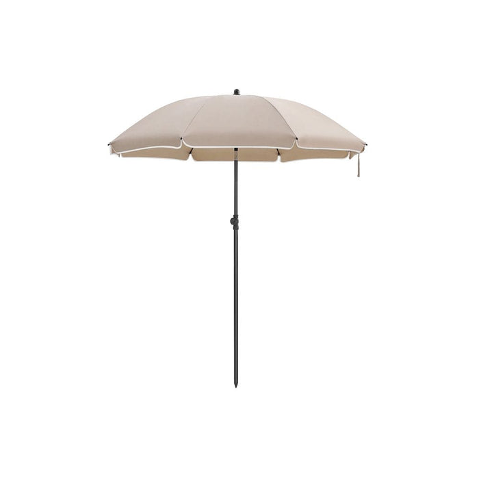 Image of a Beige Beach Umbrella With Bag (UPF 50+)