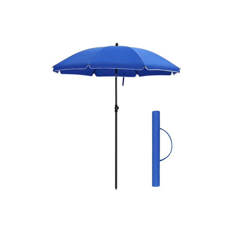 Image of a Blue Beach Umbrella (UPF 50+)
