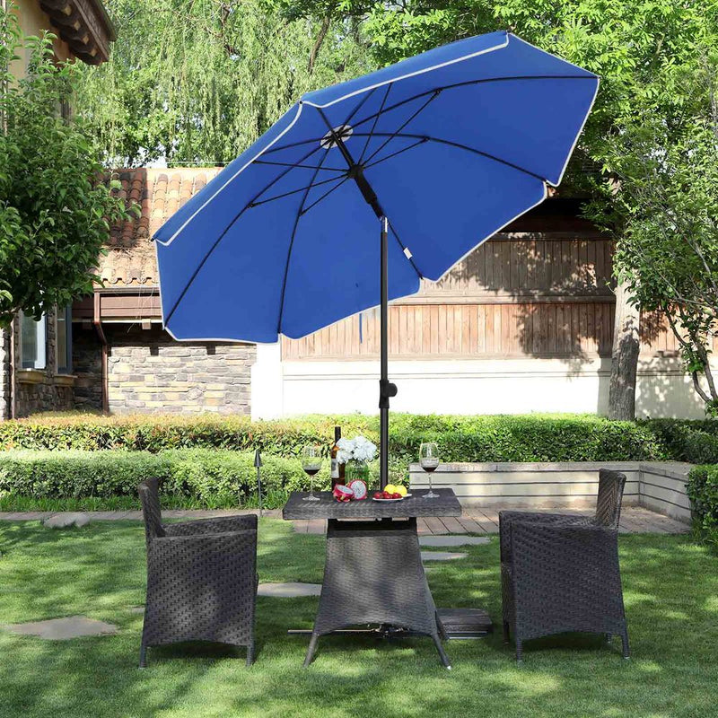Image of a Blue Beach Umbrella (UPF 50+)