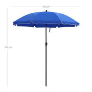 Image of a Blue Beach Umbrella (UPF 50+)
