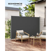 Grey Retractable Side Awning Songmics