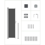 Grey Retractable Side Awning Songmics