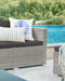 Image of a Rattan Sofa Set With Table, Grey