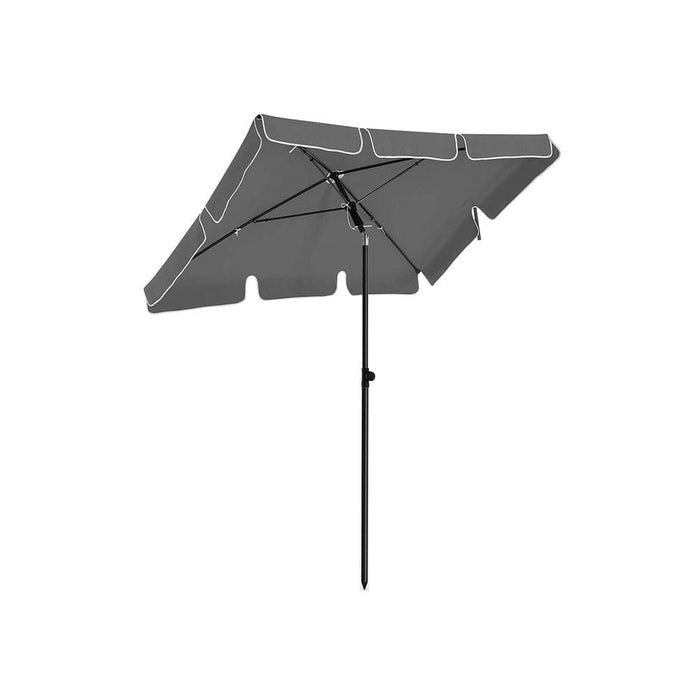 Image of a Grey Rectangular Parasol For Patio (180x125cm)