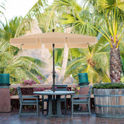 Image of a Taupe Rectangular Patio Umbrella 