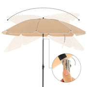 Image of a Taupe Beach Sun Umbrella With Bag 