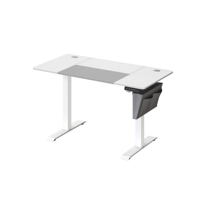 Image of a Songmics White Height Adjustable Desk Width 60 cm by Length 120cm