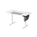 Image of a Songmics White Height Adjustable Desk Width 60 cm by Length 120cm