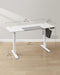 Image of a Songmics White Height Adjustable Desk Width 60 cm by Length 140cm